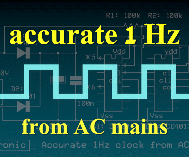 Accurate 1 Hz Frequency From AC Mains