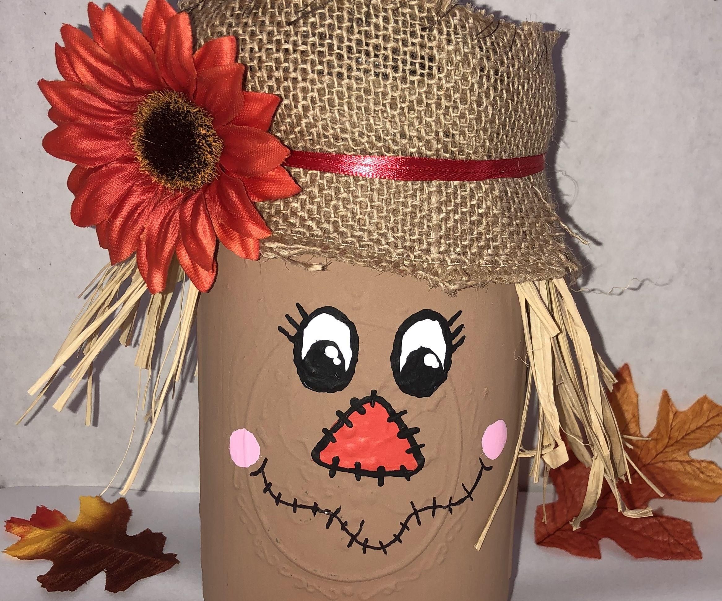 Mason Jar Scarecrow
