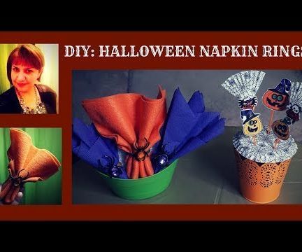 Halloween Season DIYs: Napkin Rings and Toothpicks Using Upcycled Items