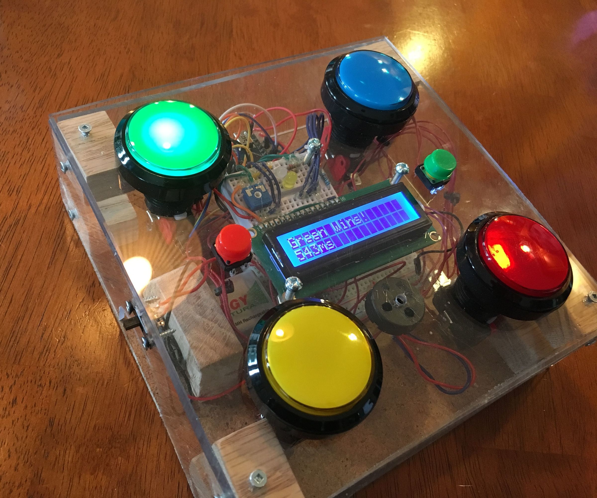 Arduino Fastest Reaction Time Game for 1-4 Players