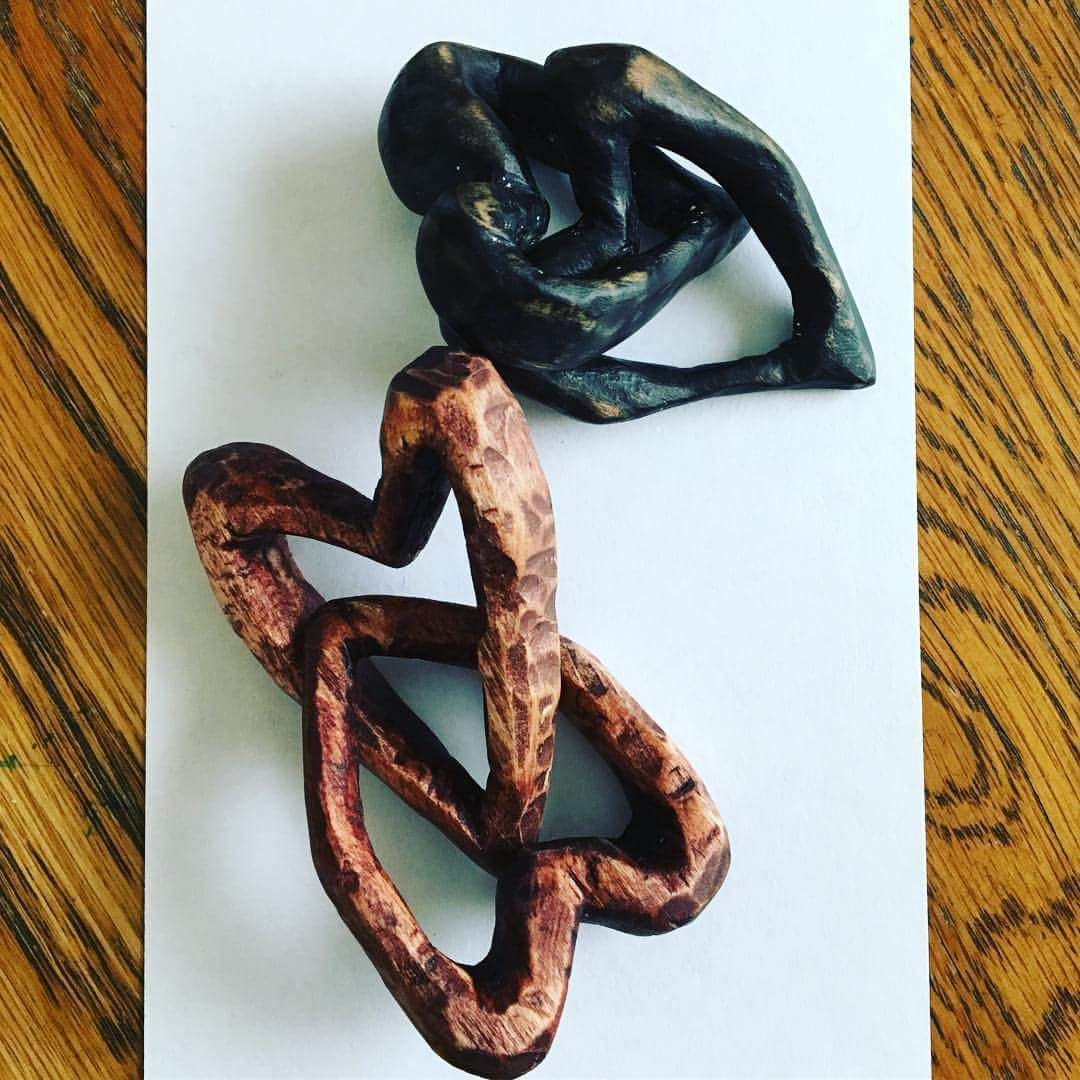 Carved Linked Hearts