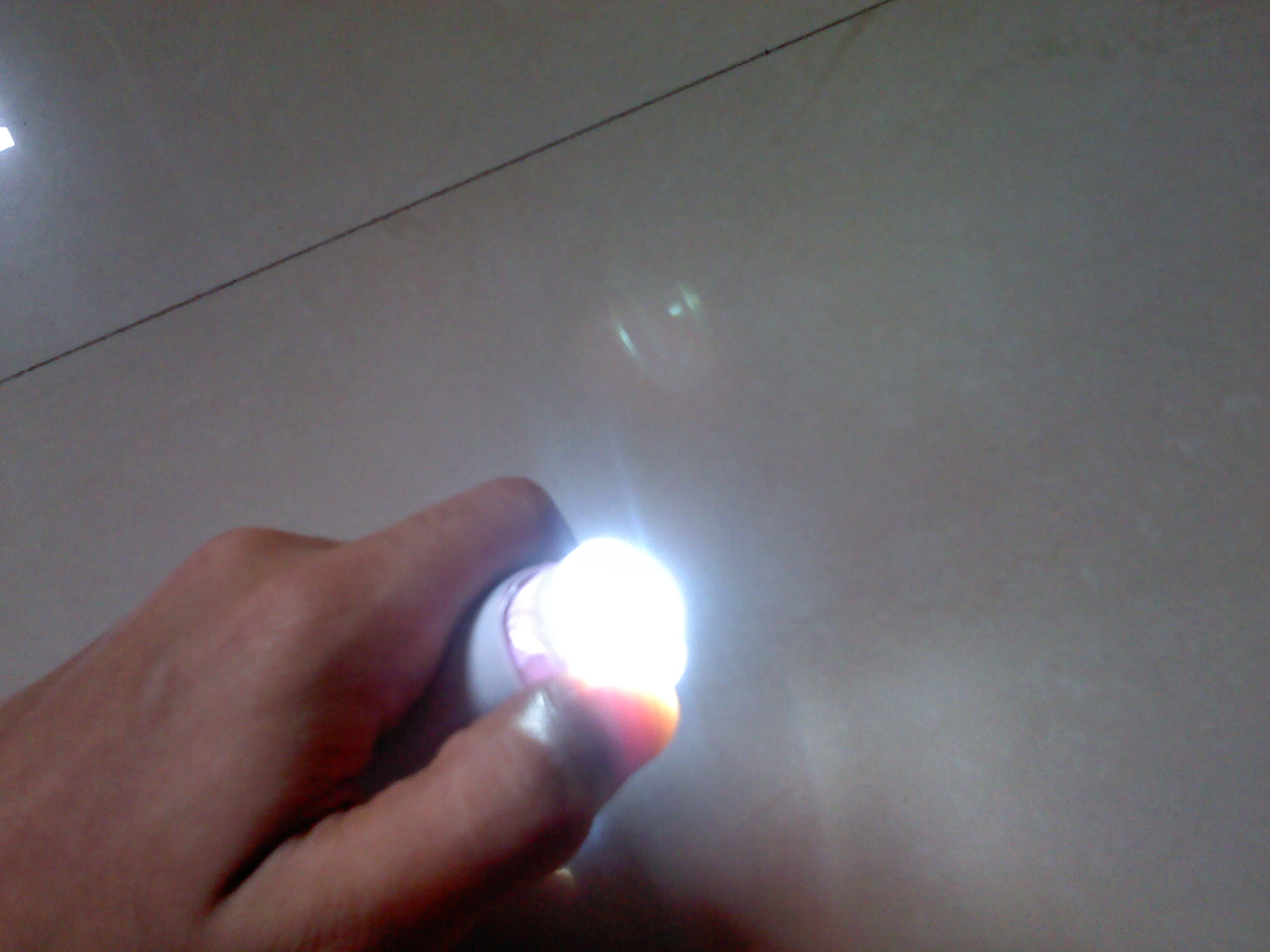 Portable rechargeble flashlight.