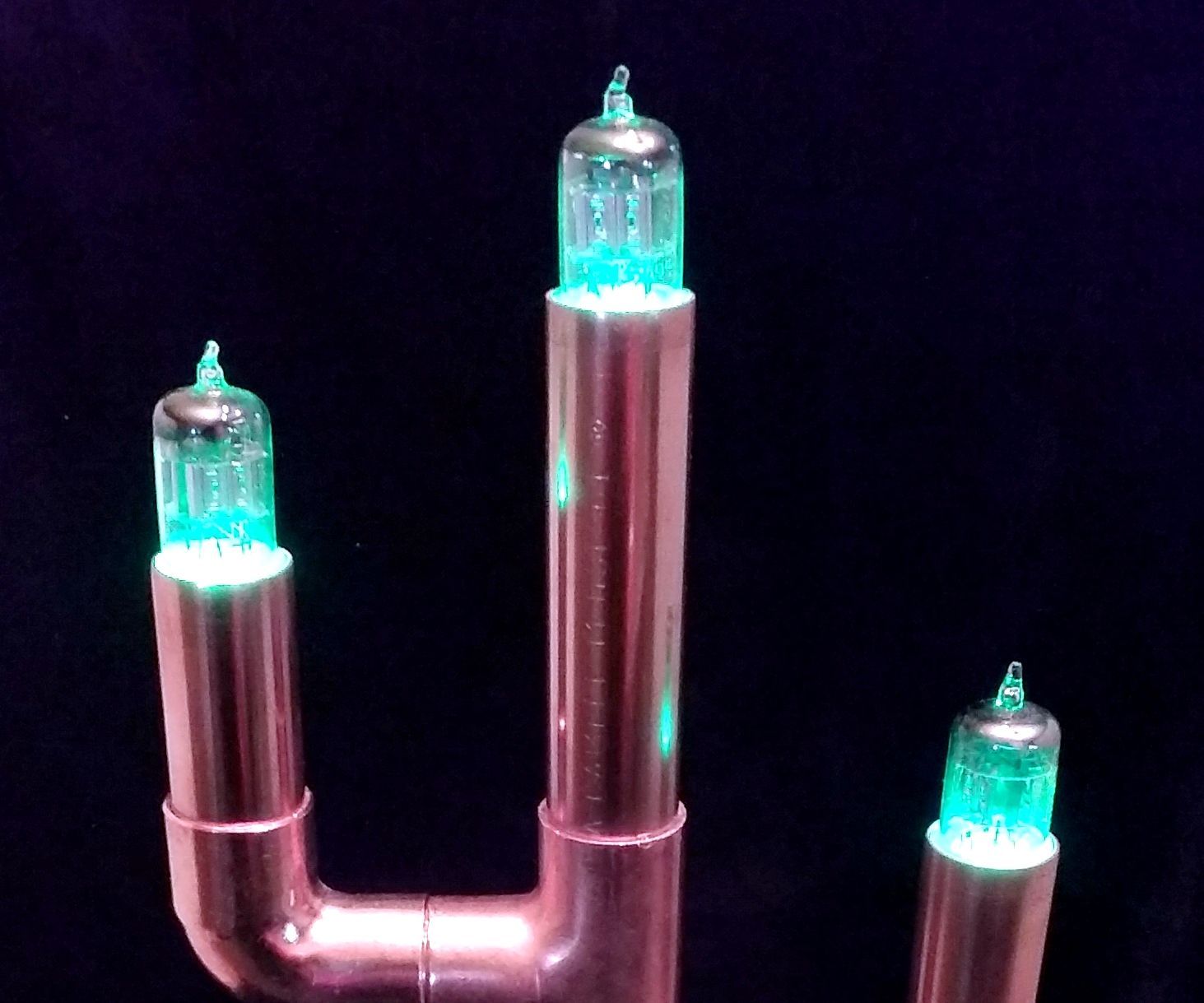 Copper Cactus Vacuum Tube LED Lamp
