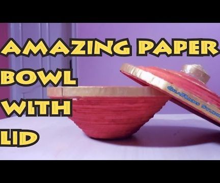 Paper Strip Bowl With Old Waste Paper