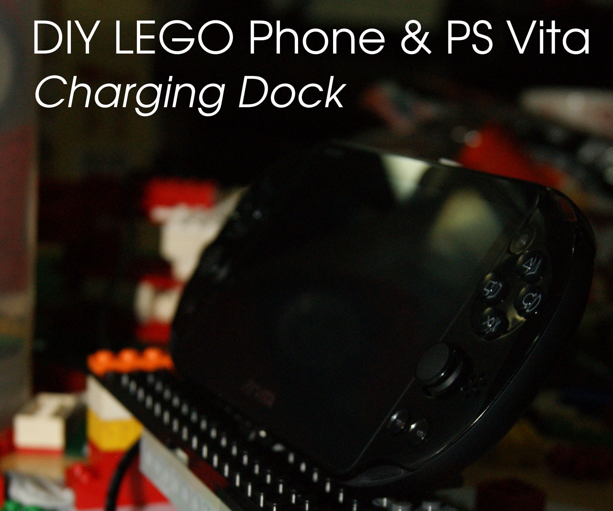 Phone and PS Vita Charging Dock (Made With LEGO) 4 Steps Instructables