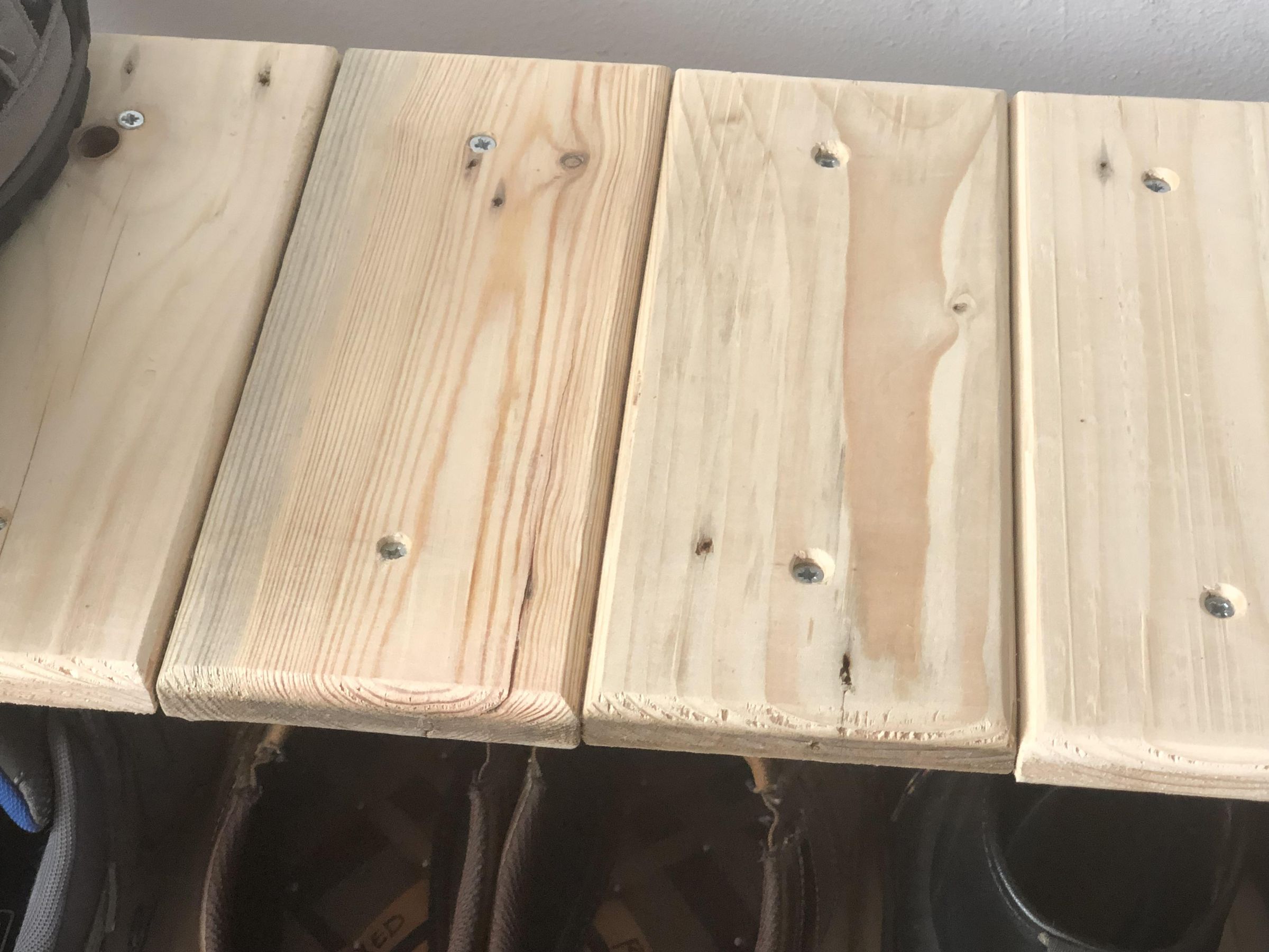 Scaffolding Board and Pallet Wood Rustic Shoe Rack in a Day : 3 Steps ...