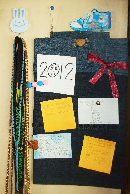Customized Cardboard in Replace to Expensive Corkboard