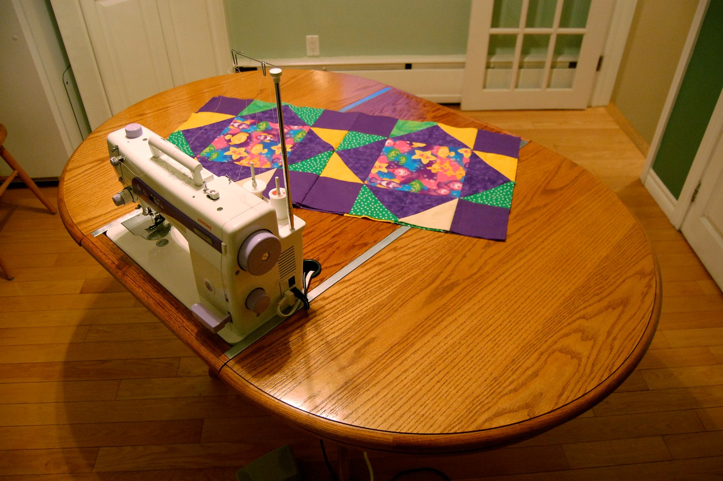 Machine Quilting Table Leaf