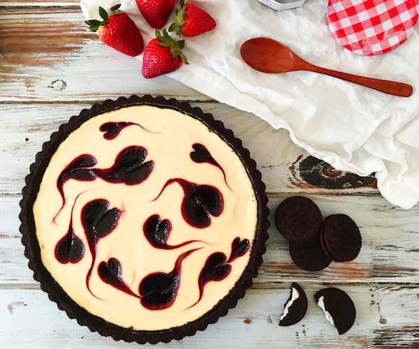Berry Swirl Cheesecake Tart