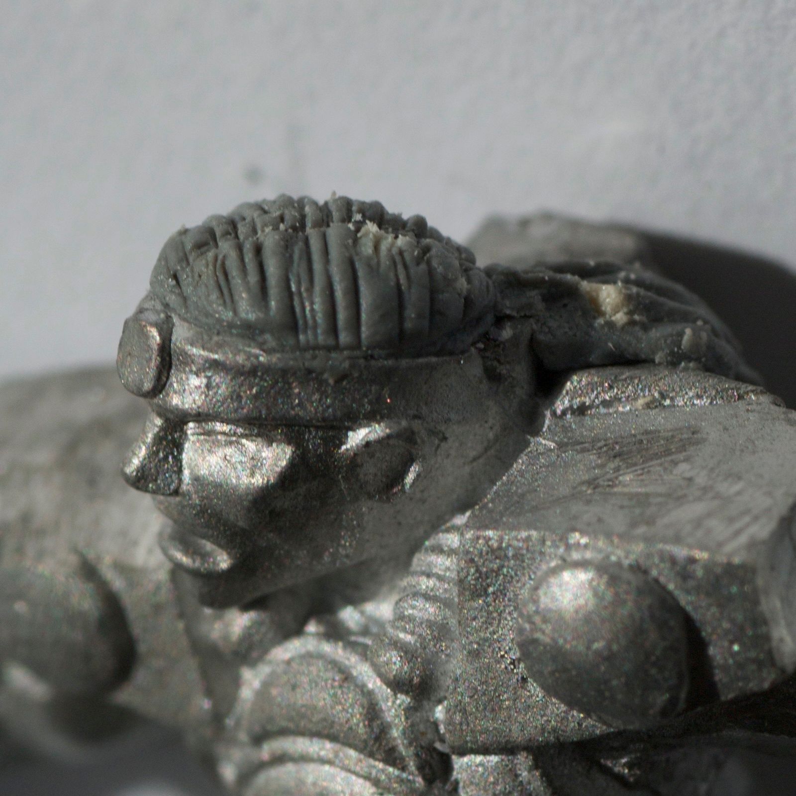 Hairstyling a Lead Miniature
