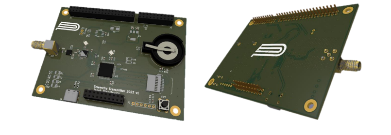 Radio-based Telemetry Receiver PCB