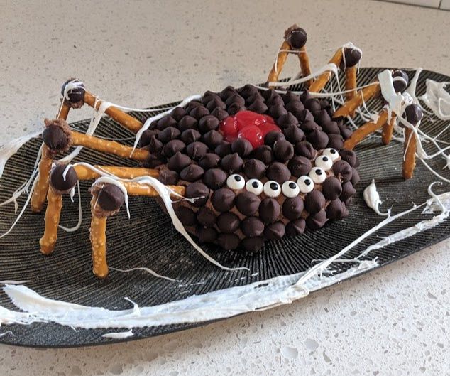 Spooky Spider Chocolate Cheese Ball