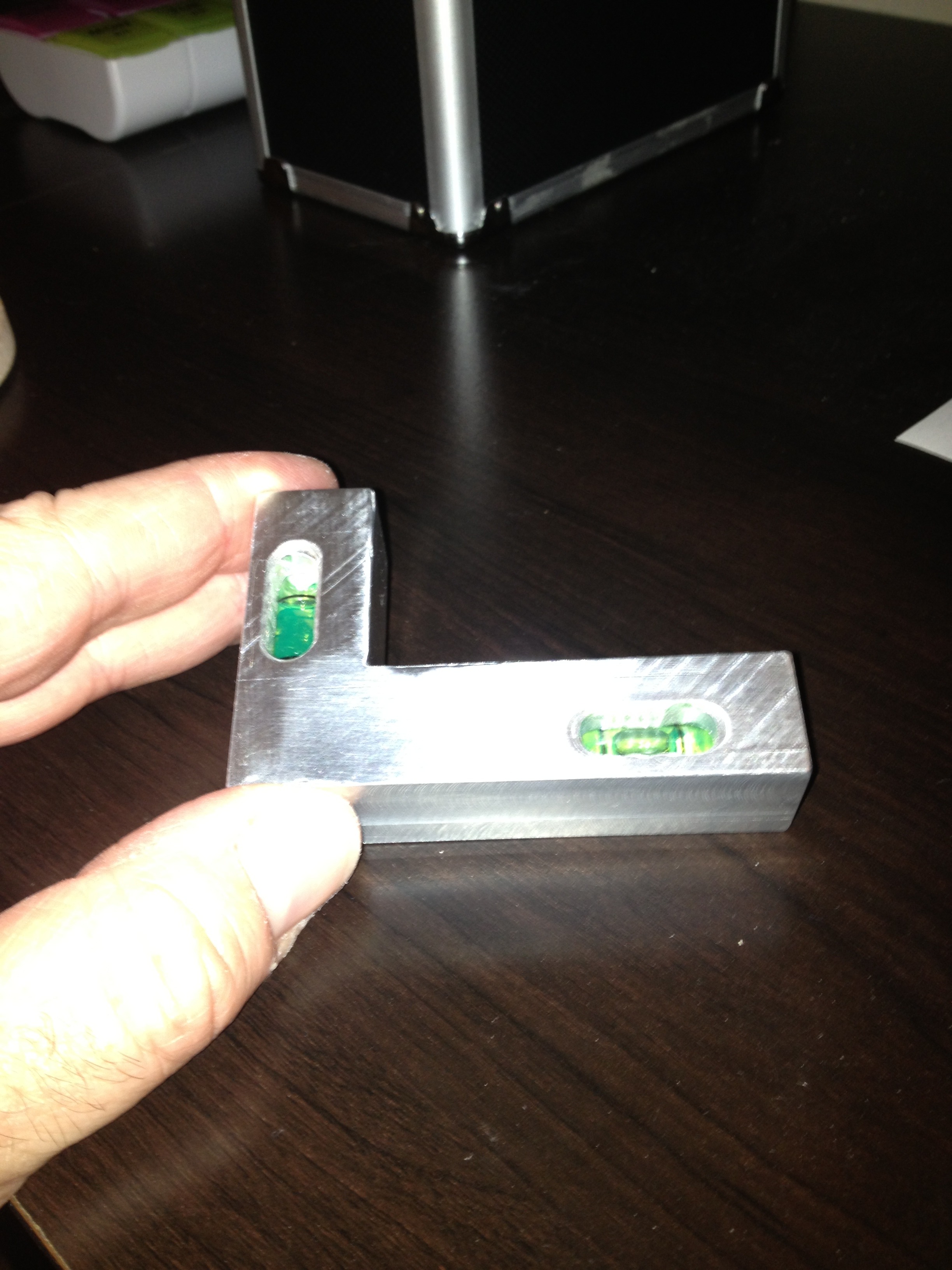 Machined Square Level Made at TechShop
