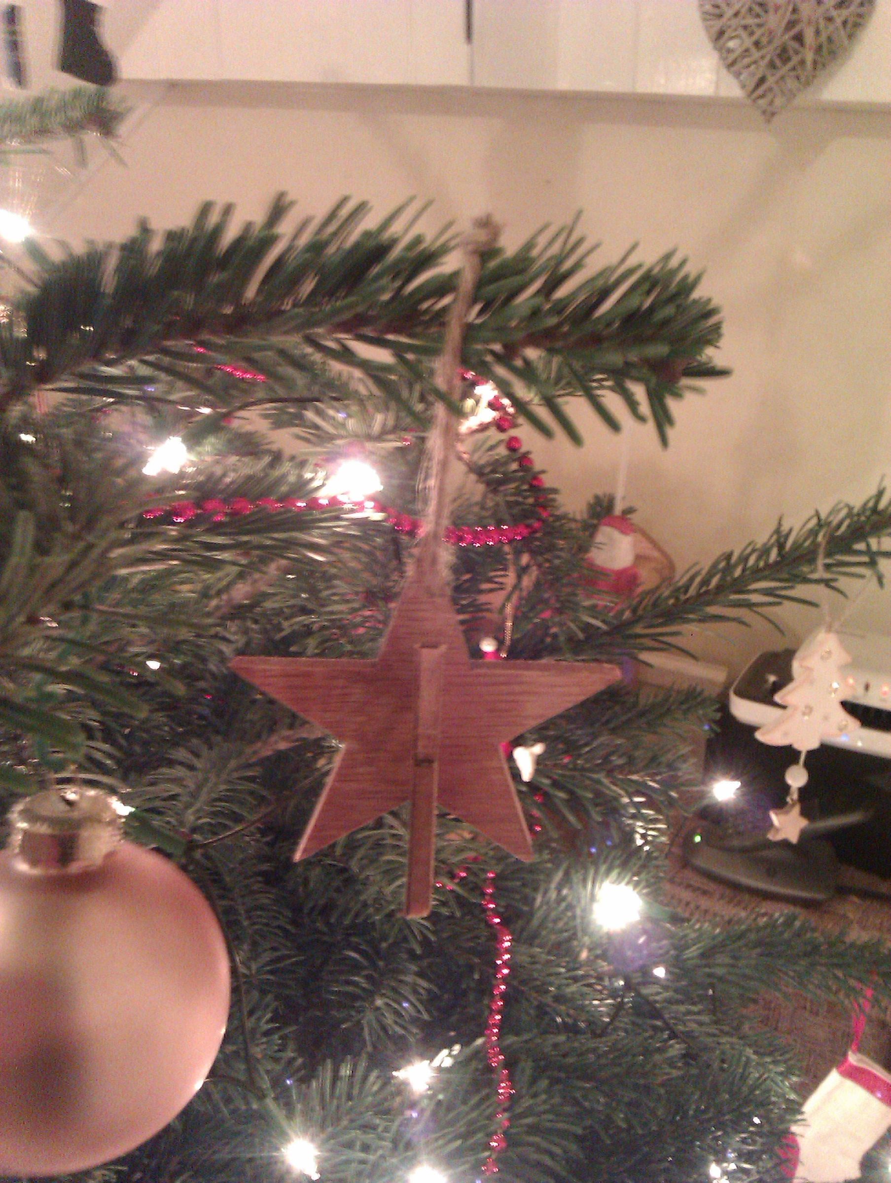 3D Wooden Star Hanging Decoration