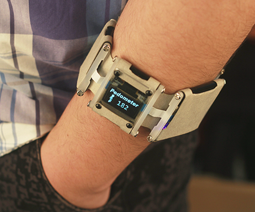 DIY a Pedometer Bracelet by Intel Edison And.....Paper