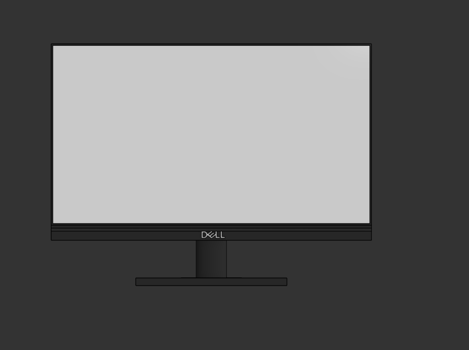 Dell Monitor 3d Model