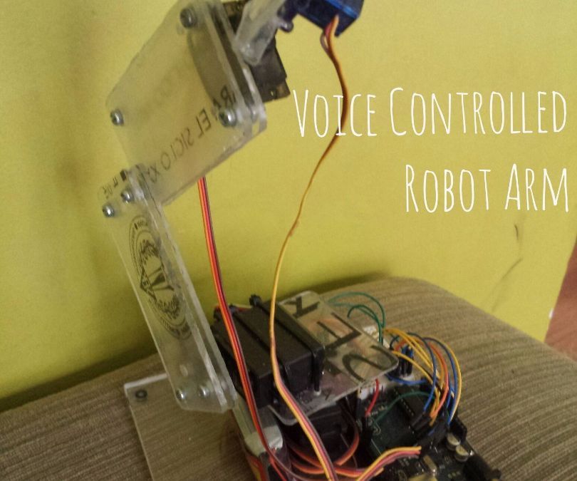 Arduino Voice Controlled Robot Arm 