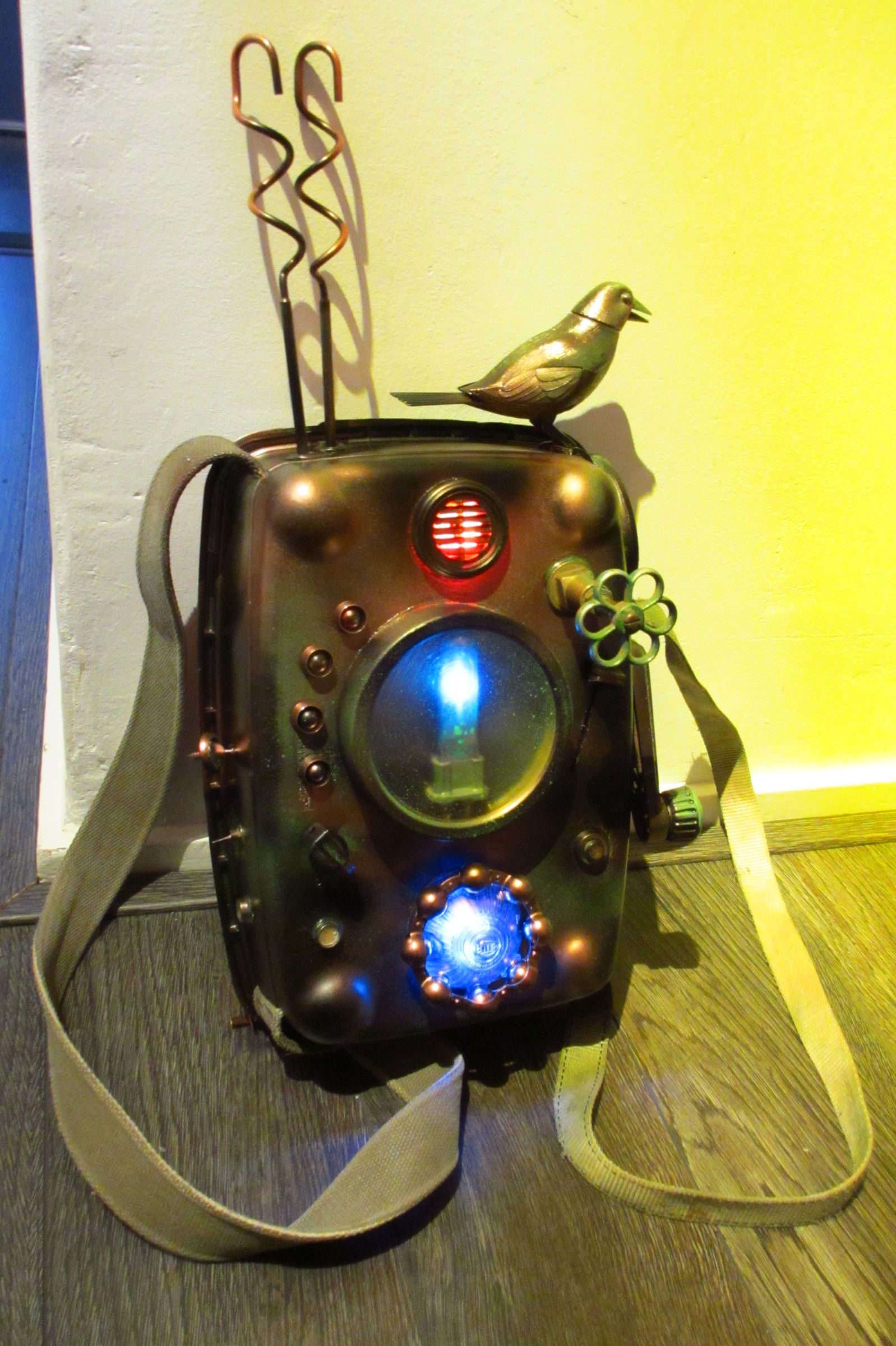 Steampunk backpack for the poor.
