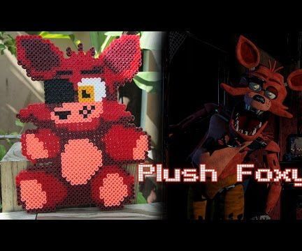 Plush Foxy From FNAF | Bead Sprites (Perler/Hama Beads)