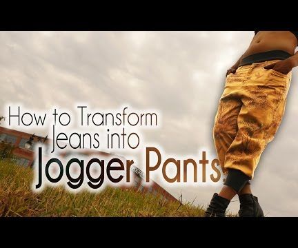 DIY Fashion | How to Transform Jeans Into Jogger Pants 