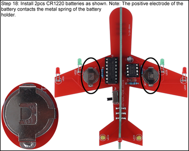 Install 2pcs CR1220 Batteries As Shown
