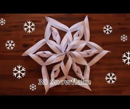 3D Paper Snowflake DIY