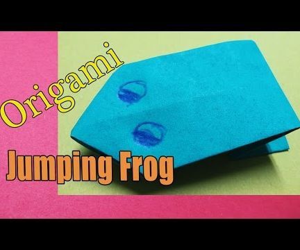 How to Make an Origami Jumping Frog