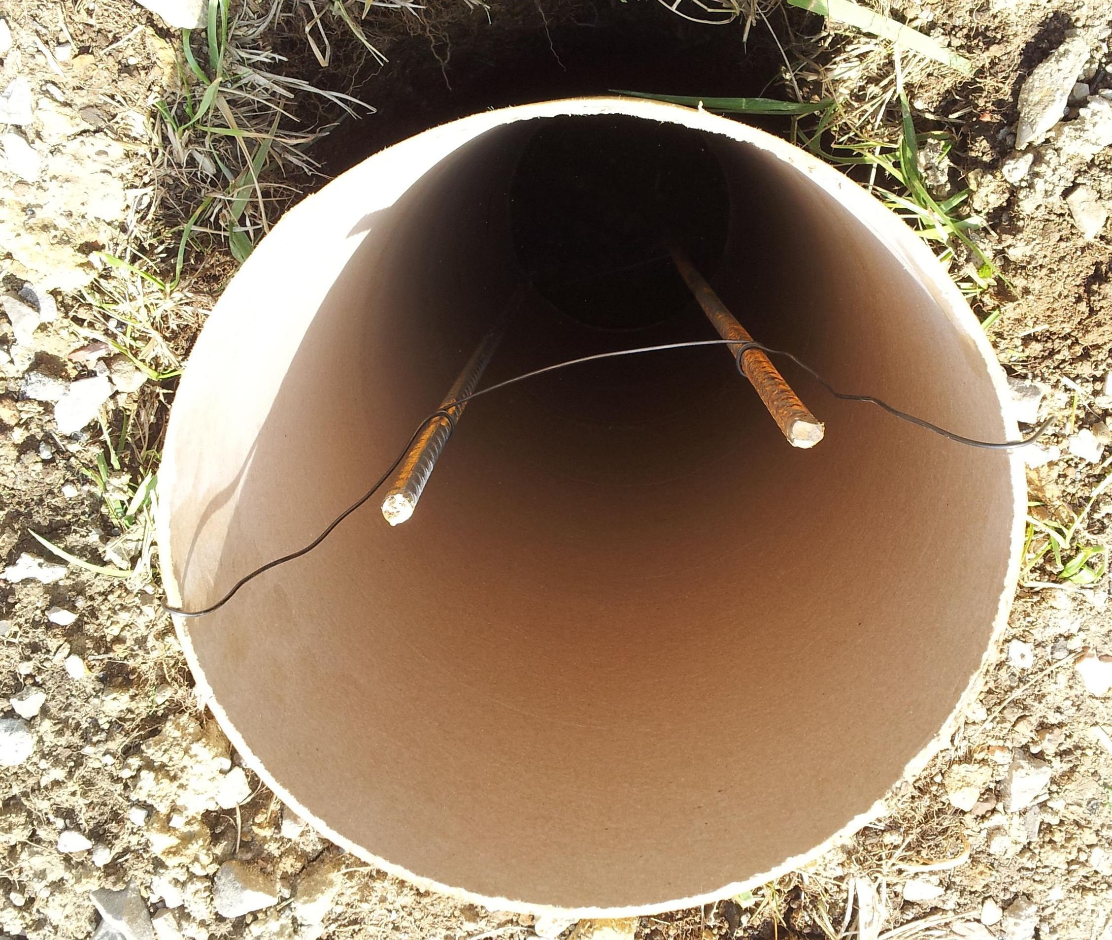 Simple Rig for Spacing & Hanging Rebar in a Post Hole