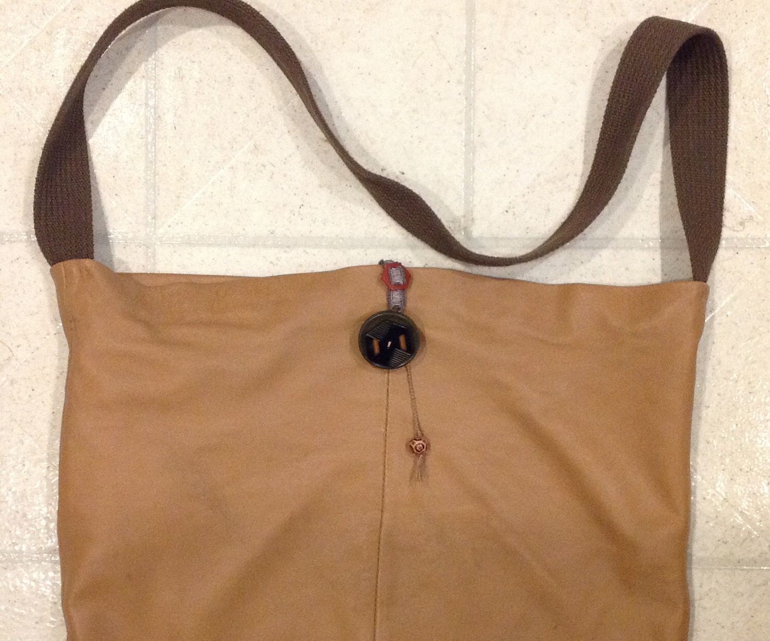 Leather Tote Bag From Recycled Materials