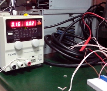 Breadboard and Blurry Scope Shot