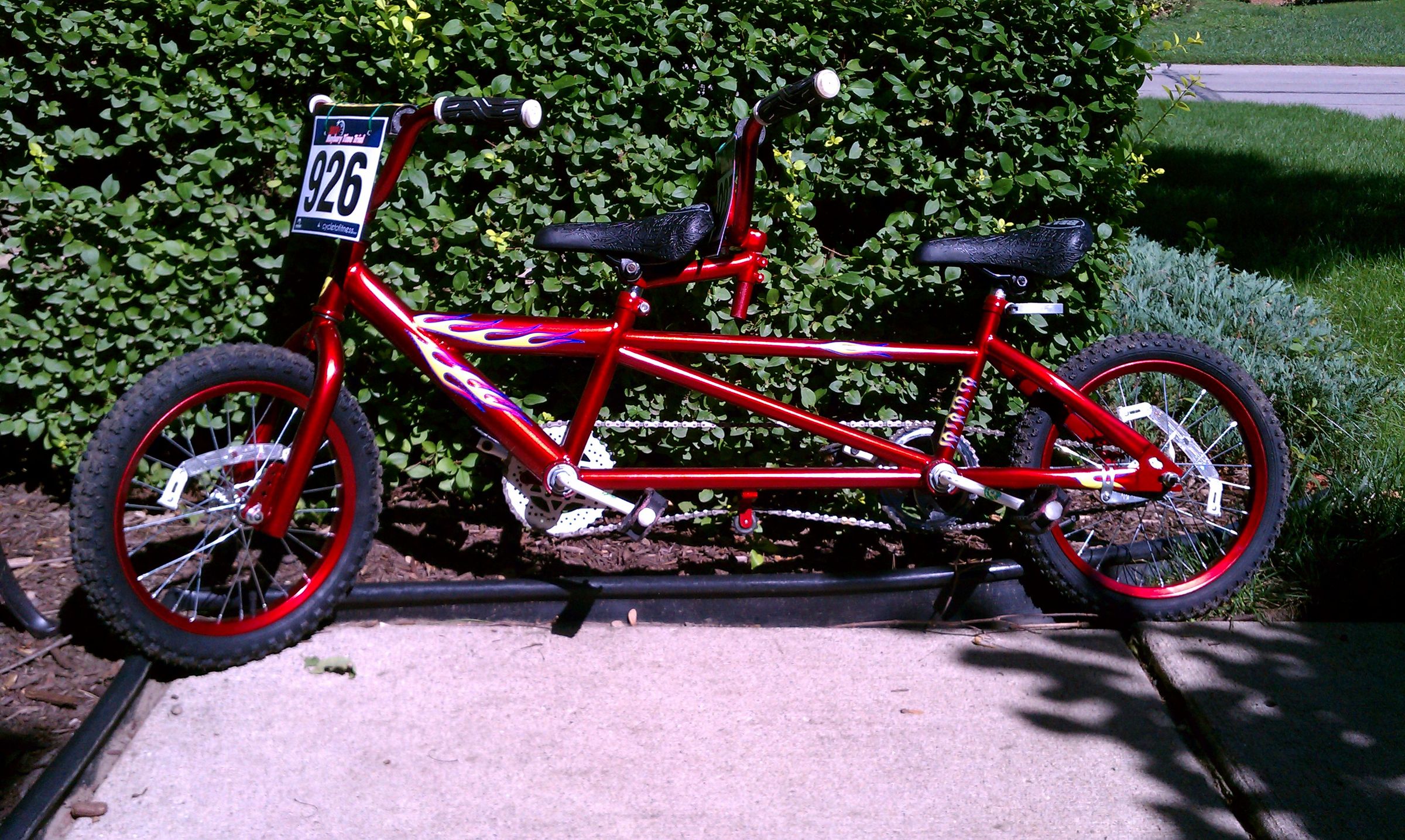 Kids Sized Tandem for My Two Boys, 4 & 6 Years Old.