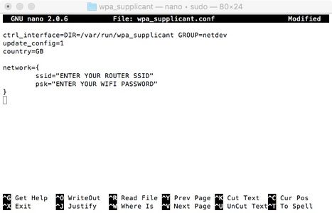 Add Your Wifi Network Settings