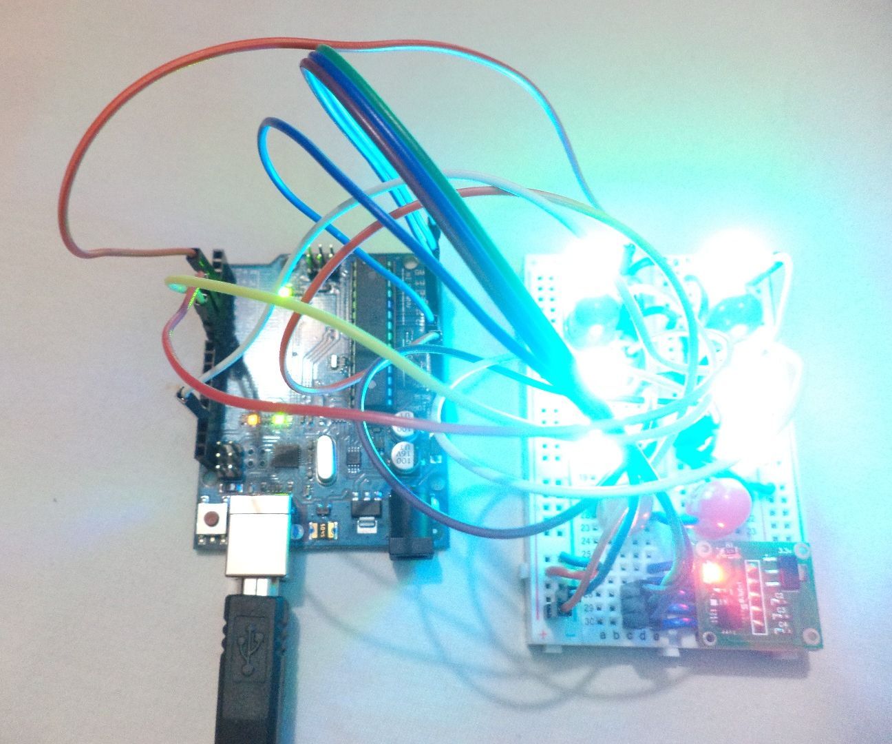 Accelerometer Controlled LED's
