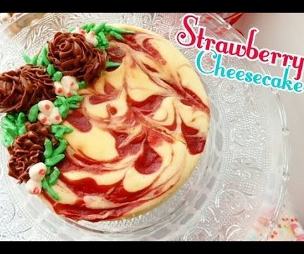 Holiday Strawberry Cheesecake