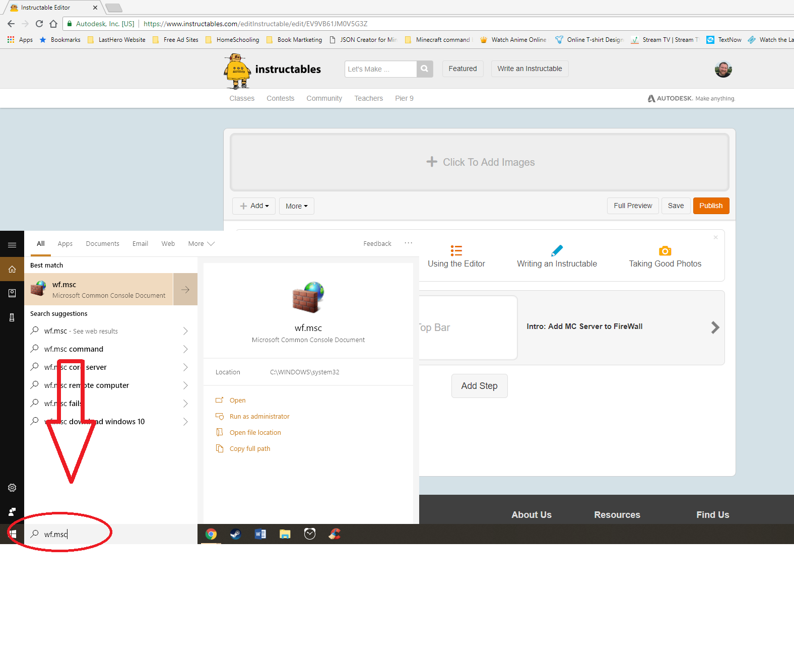 Add MC Server to FireWall