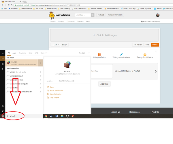 Add MC Server to FireWall