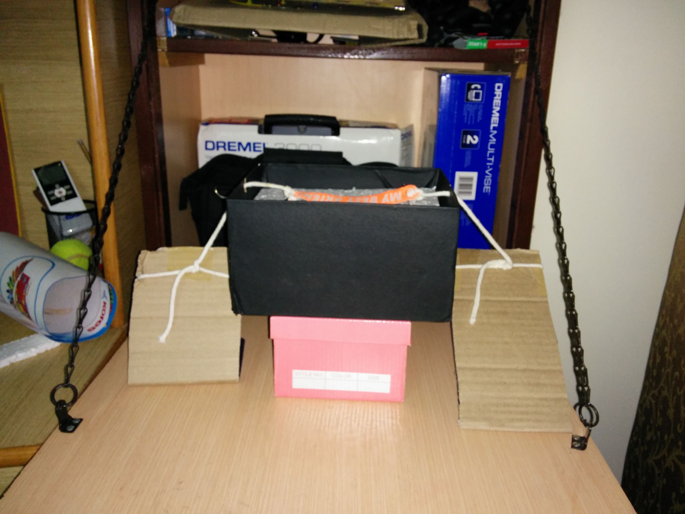 PC Steering Wheel and Gas Pedals Using Only Cardboard and a Mouse 14