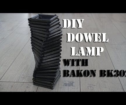 DIY Lamp Shade From Dowels