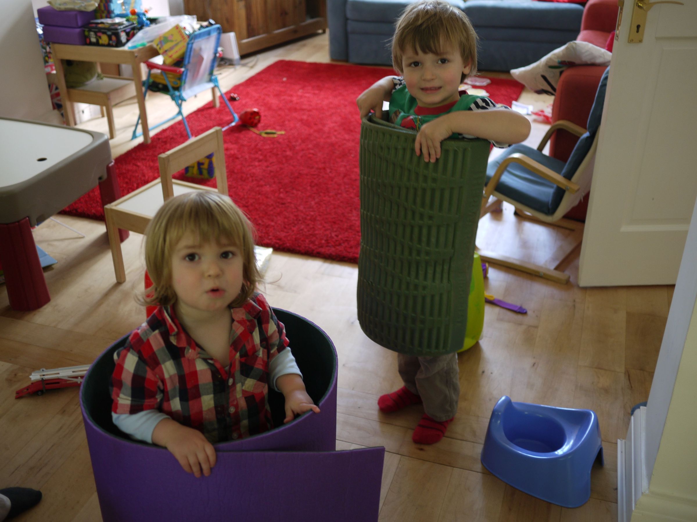 Simplest Possible Kids Toy - Foam Camping Mat Plus a Child's Imagination = "car"
