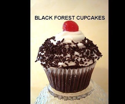 Vegan BLACK FOREST CUPCAKES