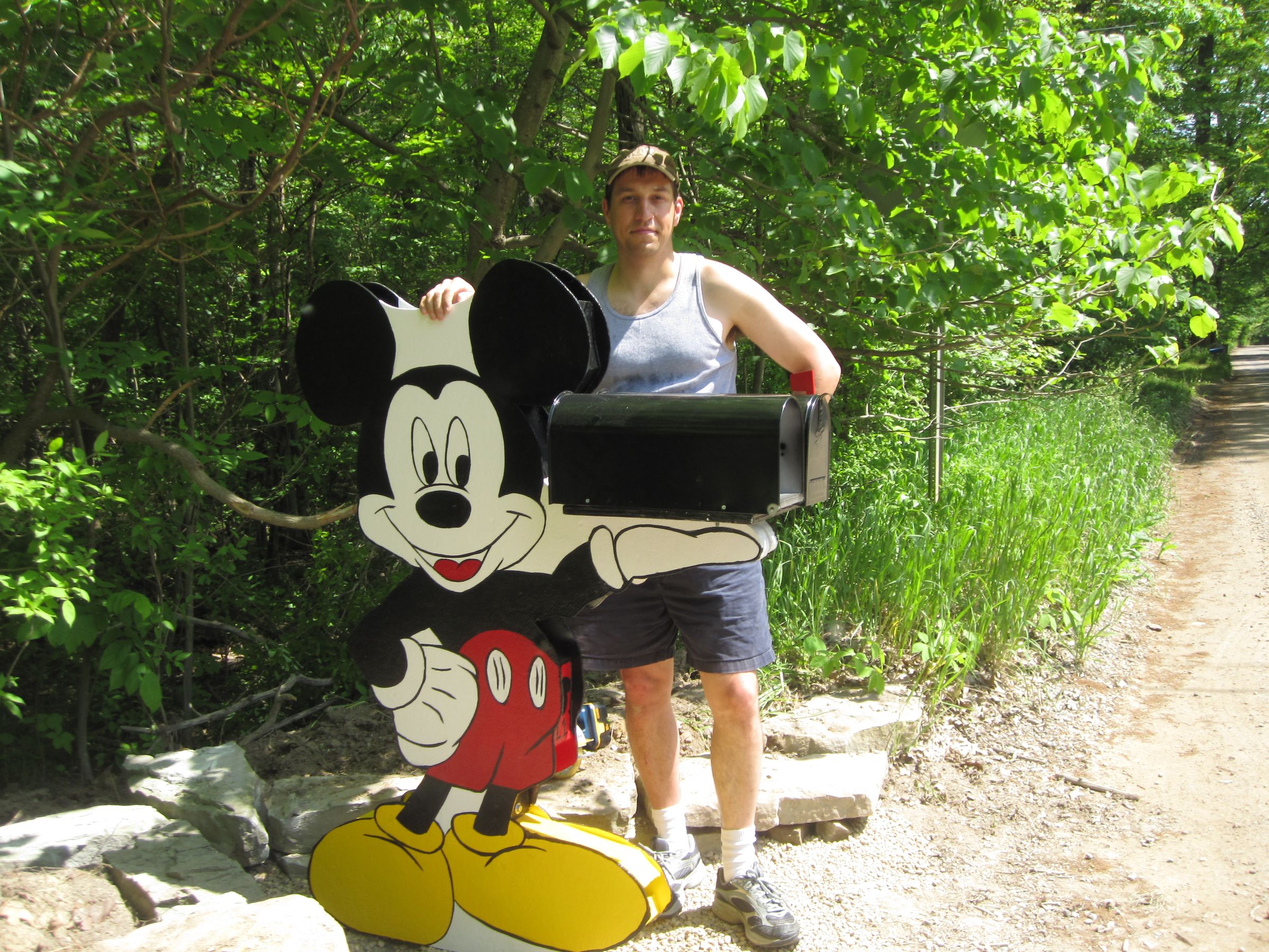 Mickey Mouse Holding Your Mailbox