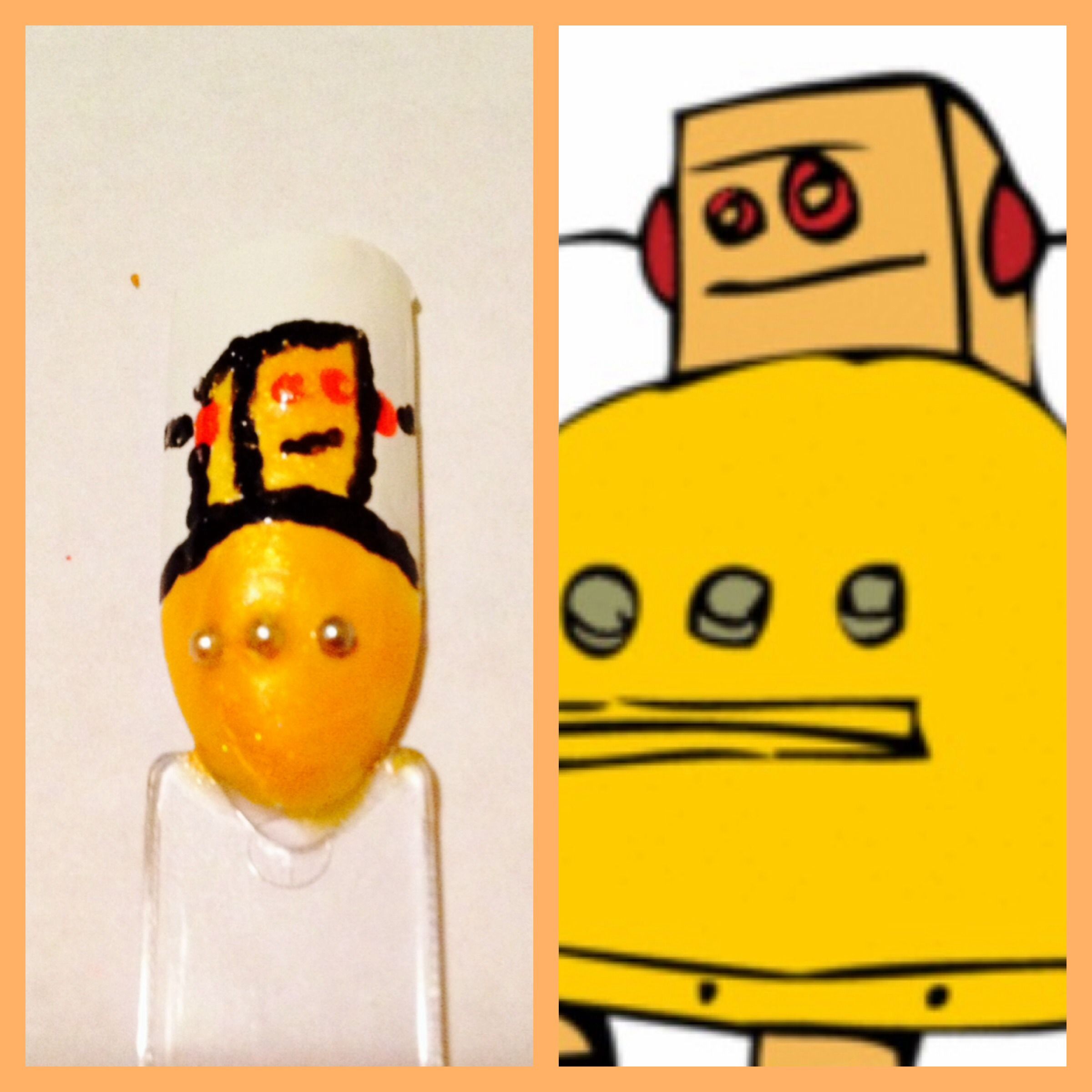 Instructables Robot Nail Art!