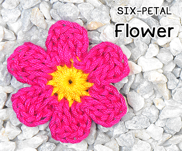 How to Crochet a Six-Petal Flower