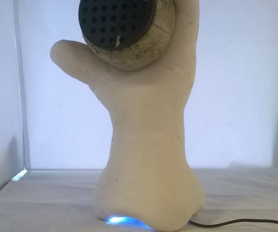 Portable Cast Concrete Mono Speaker 