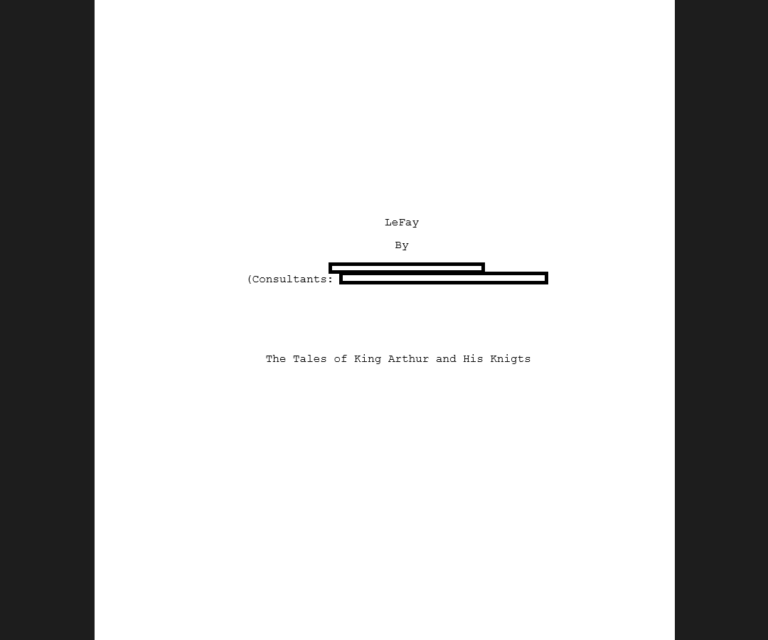 How to Write a Play or Film