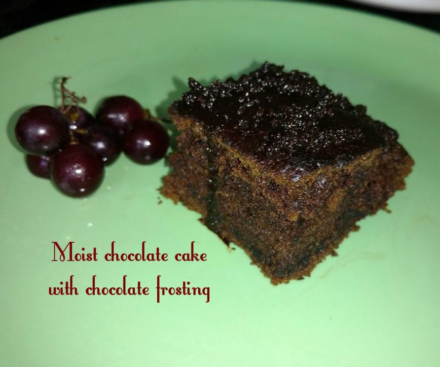 Moist Chocolate Cake With Chocolate Frosting (Super Simple)