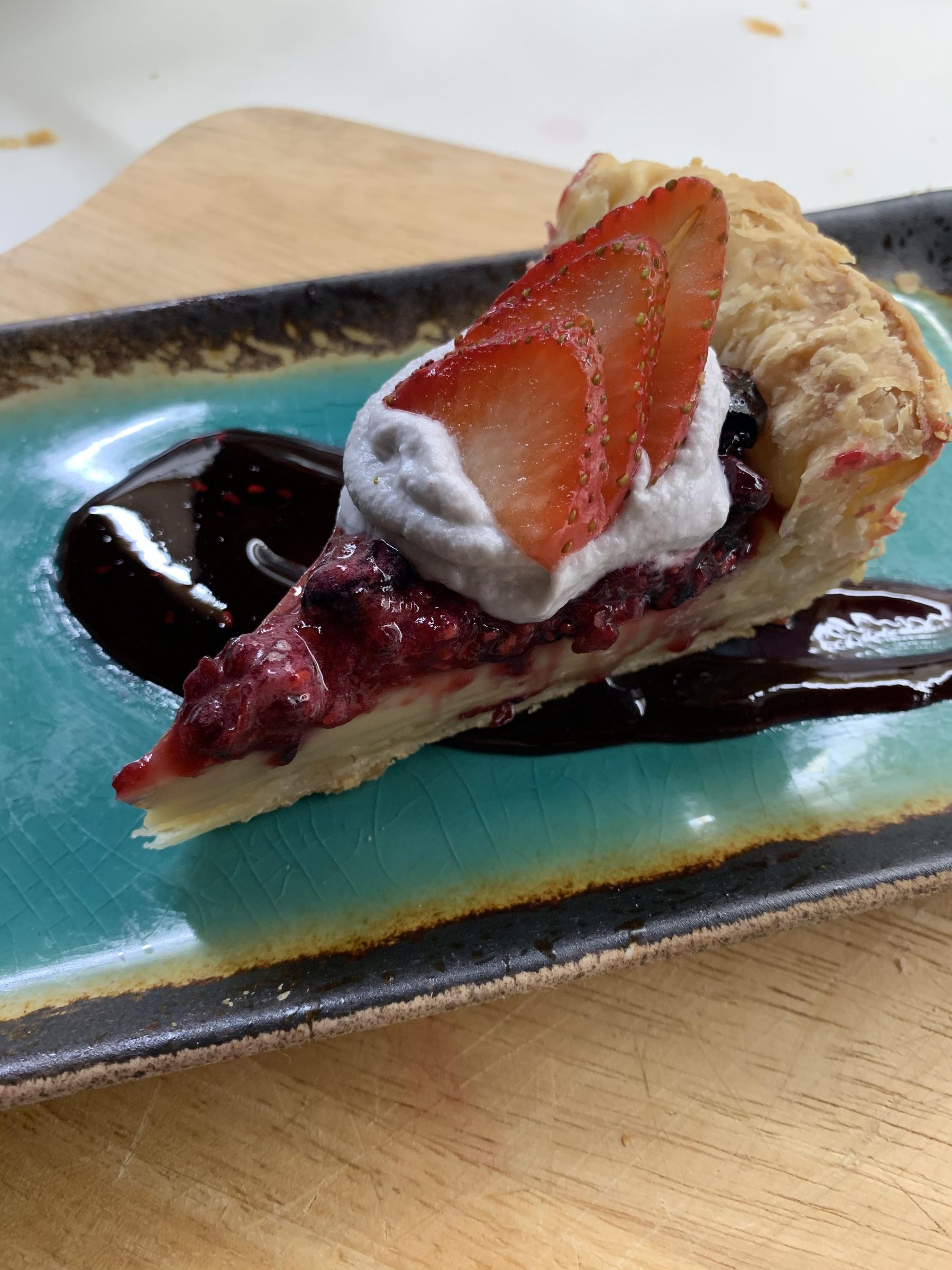 Creamy Custard Pie With a Mixed Berry Compote 4 Steps (with Pictures