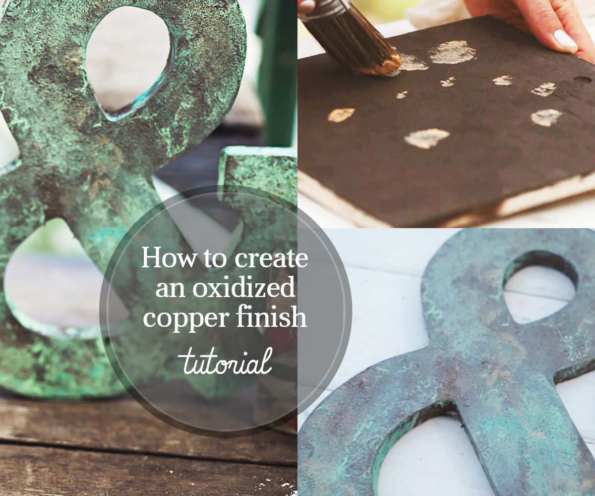 How to Create a Faux Oxidized Copper Finish