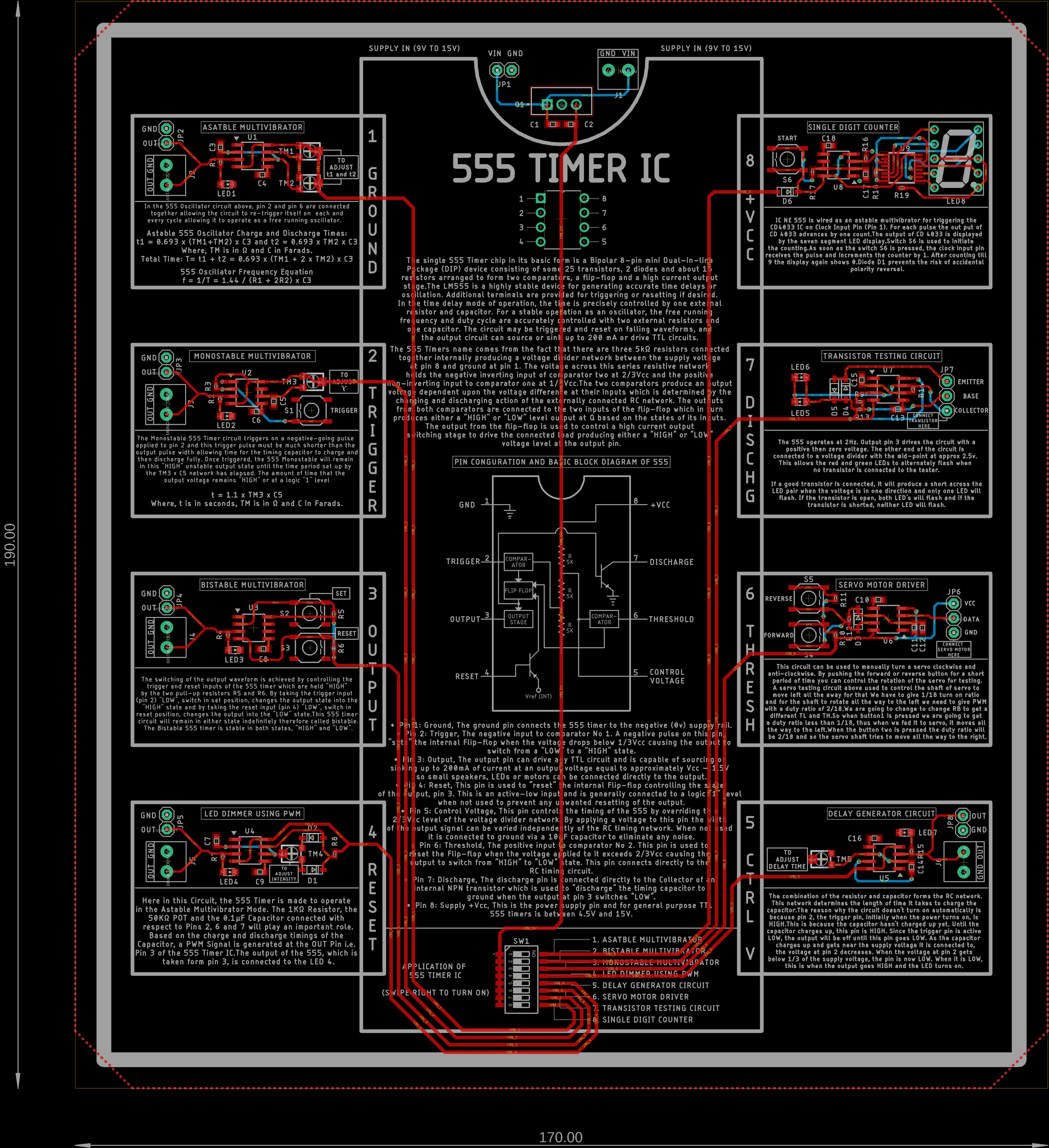 Application Board of 555 Timer IC : 11 Steps - Instructables