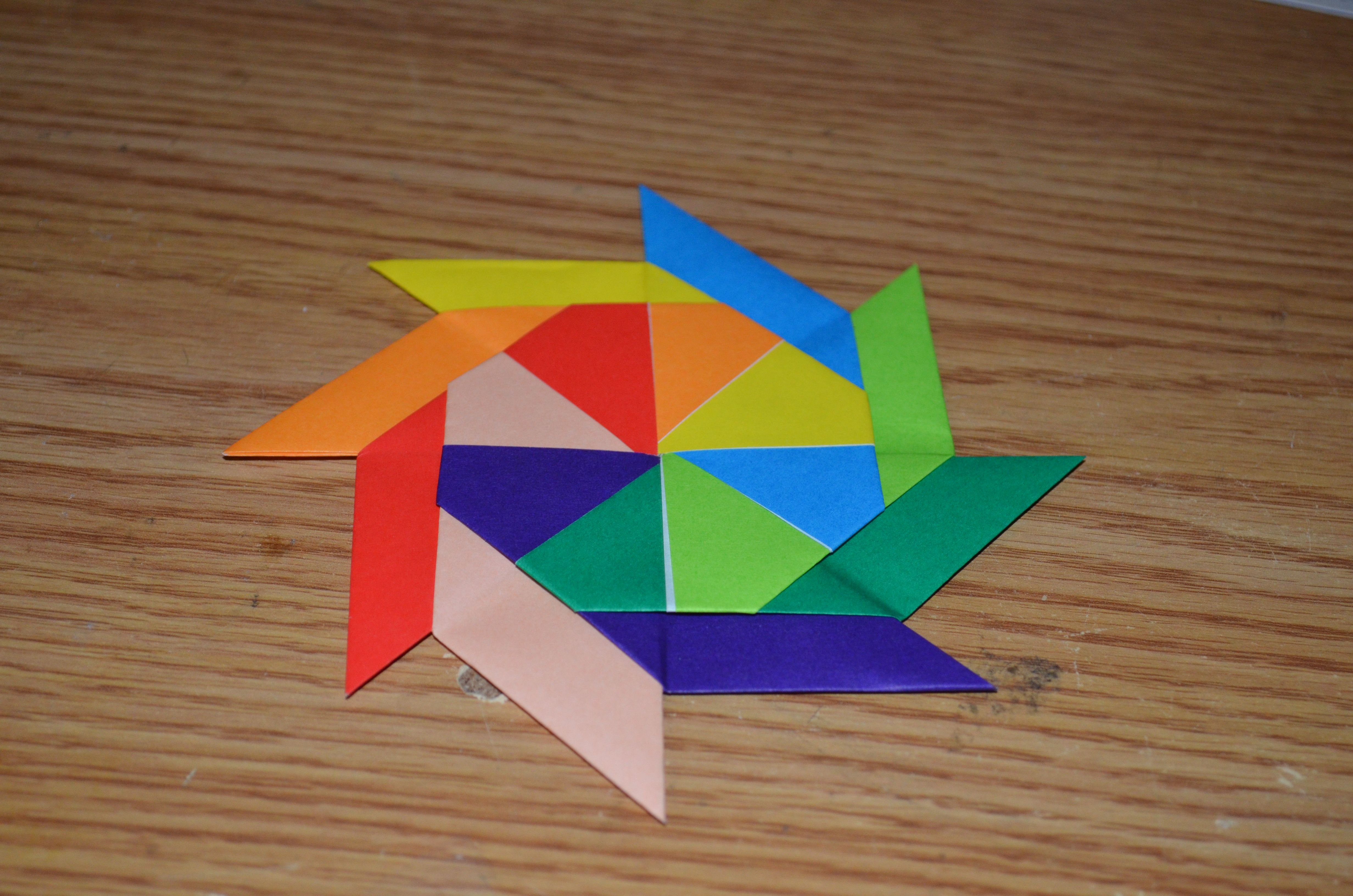 Origami Transforming Pinwheel